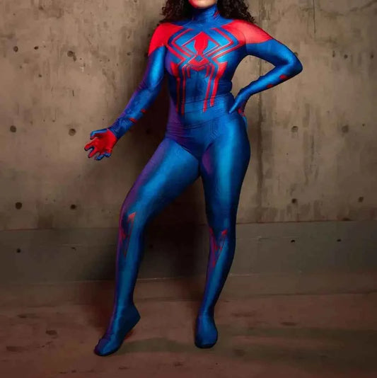 SS69 Women 2099 Spiderman Cosplay Jumpsuit Stretchy Polyester Bodysuit