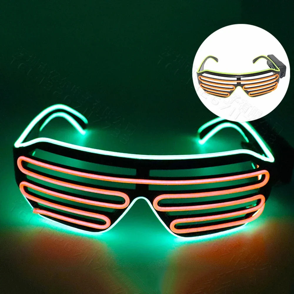 LED Glow Glasses with Blinking Modes for Parties