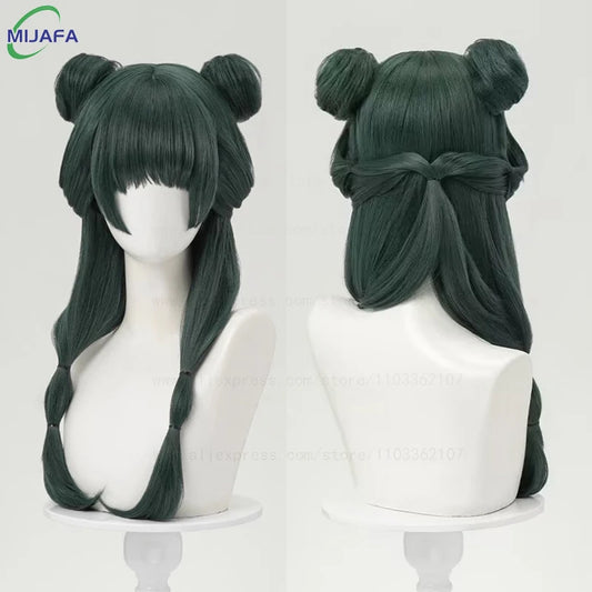 Maomao Cosplay Wig The Apothecary Diaries Dark Green Heat Resistant Fiber