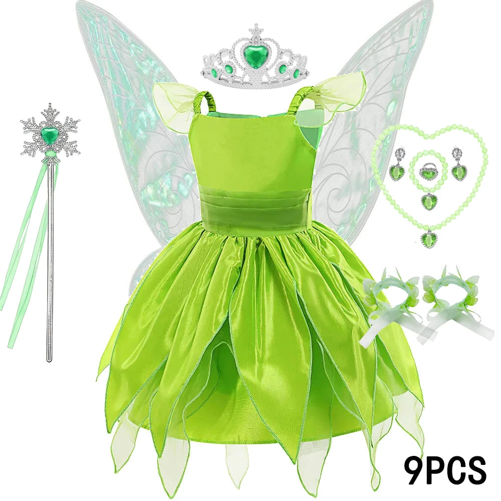 DOCHEER Girls Flower Fairy Princess Dress with Wings