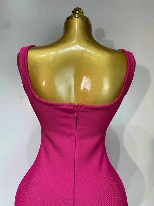 Women Sexy Square Collar Sparkly Rhinestone Bodycon Mini Bandage Dress Celebrate Evening Party Elegant Luxury Birthday Dress