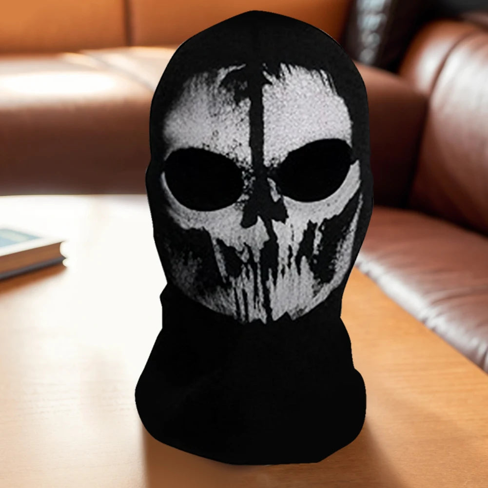 Ghost Skull Balaclava Full Face Mask for Cosplay & Cycling