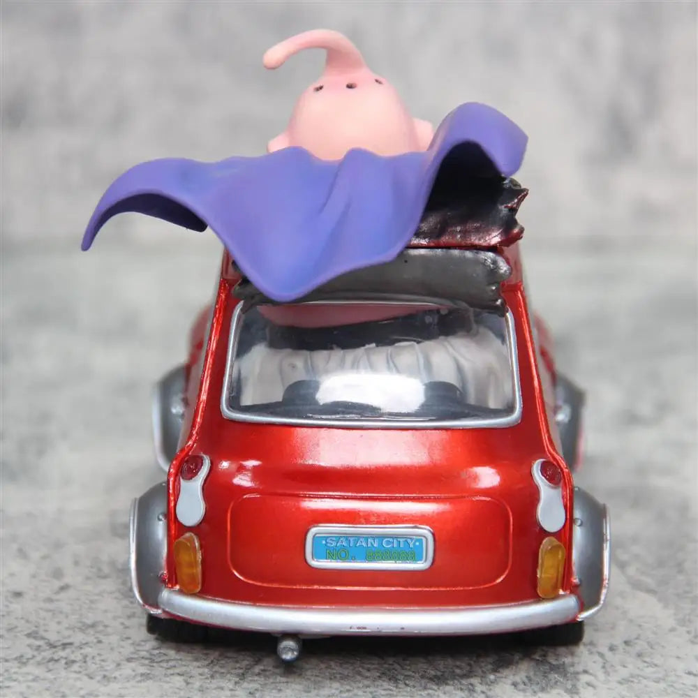 Dragon Ball Z Majin Buu Anime Figures Fat Buu Figurine Mr. Satan Drive Car 12cm Pvc Statue Model Desktop Decoration Toys Gifts SS69