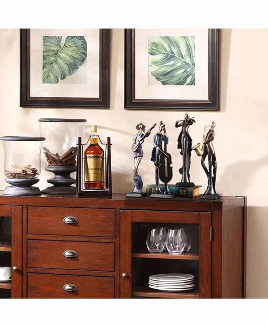 Vintage Musical Instrument Resin Figure Ornaments Figurines Home Decoration Accessories for Living Room Ornaments for Home Decor