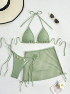 New Sexy Bikinis Female Swimsuits Women Three-Piece Swimwear Beach Swimming Wear Bathing Suits Brazilian Bikini Set Pool Bather SS69