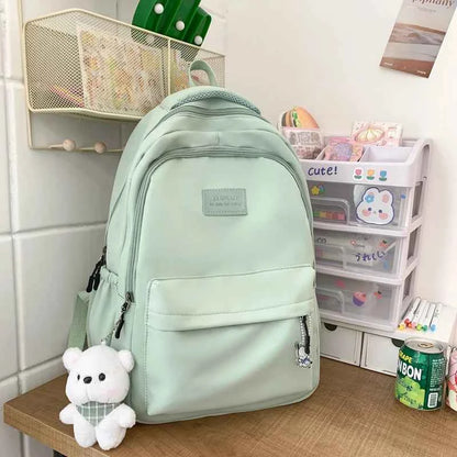 New Female Fashion Men High Capacity Waterproof College Backpack Trendy Women Laptop School Bags Cute Girl Travel Book Bag Cool