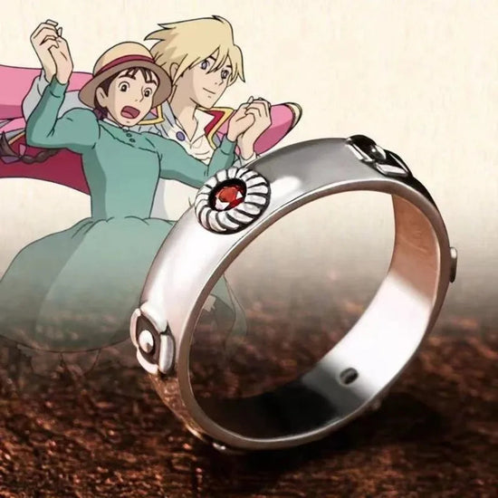 Anime Cosplay Ring Hayao Miyazaki Sophie Howl Costumes Unisex Metal Rings Jewelry Prop Accessories Gift SS69