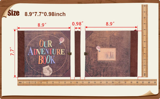 Our Adventure Book 146 Page DIY Handmade Photo Album Scrapbook Retro Kraft Album Anniversary Wedding Memory Mother's Day Gift SS69