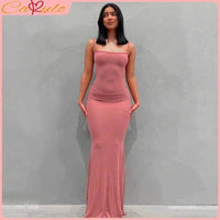 Satin Slip Sleeveless Backless Maxi Dress Women 2025 Y2K Summer - SS69