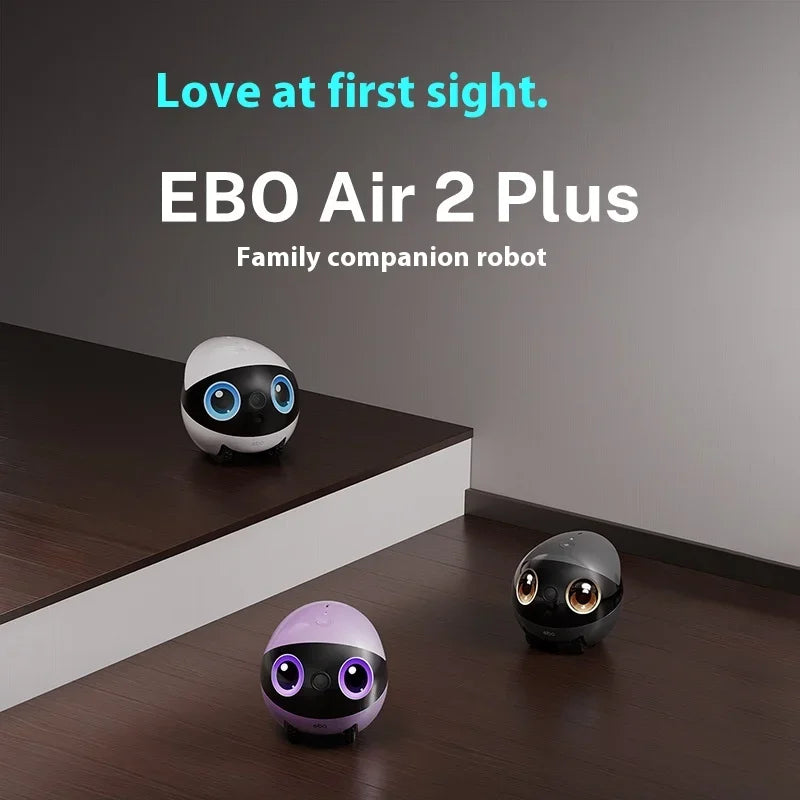 Enabot Air 2 Plus Intelligent Robot Wireless Camera AI Robot Remote Monitoring Pet Companion Robot Real Time Control Portable