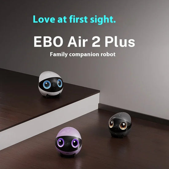 Enabot Air 2 Plus Intelligent Robot Wireless Camera AI Robot Remote Monitoring Pet Companion Robot Real Time Control Portable