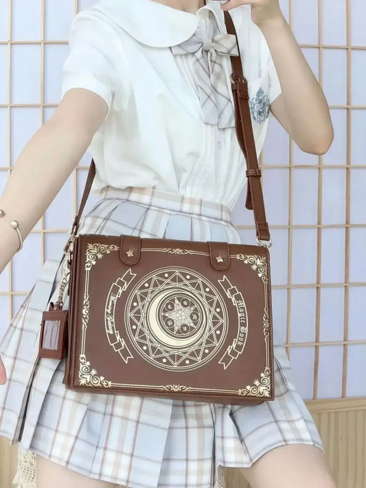 SS69 Harajuku Vintage Shoulder Bag, Y2K Gothic Square Messenger Tote