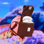 Genuine Mihoyo Genshin Impact Cosplay Diy Accessories Cacucu Pink Plush Sound Pendant Ifa Keychain Mini Storage Bag Toys Gifts