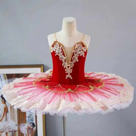 SS69 Professional Ballet Tutu Dress for Women and Girls, Nylon Knit
