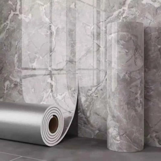 1 Roll Marble Thick Foam Bedroom Wallpaper Imitation Tile Self-Adhesive Bathroom Waterproof Wall Sticker Living Room Decoration