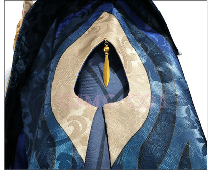 Genshin Impact Neuvillette Cosplay Costume Adult Carnival Uniform Wig Anime Halloween Party Costumes Masquerade Women Game