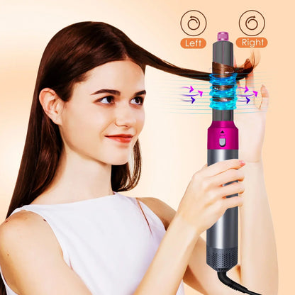 2025 New 5 in 1 Hair Dryer Hot Comb Set Professional Curling Iron Hair Straightener Styling Tool For Airwrap Hair Dryer NEW SS69