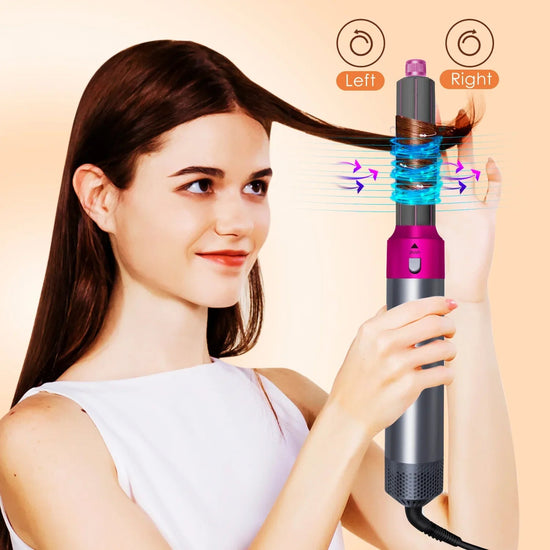 2025 New 5 in 1 Hair Dryer Hot Comb Set Professional Curling Iron Hair Straightener Styling Tool For Airwrap Hair Dryer NEW SS69