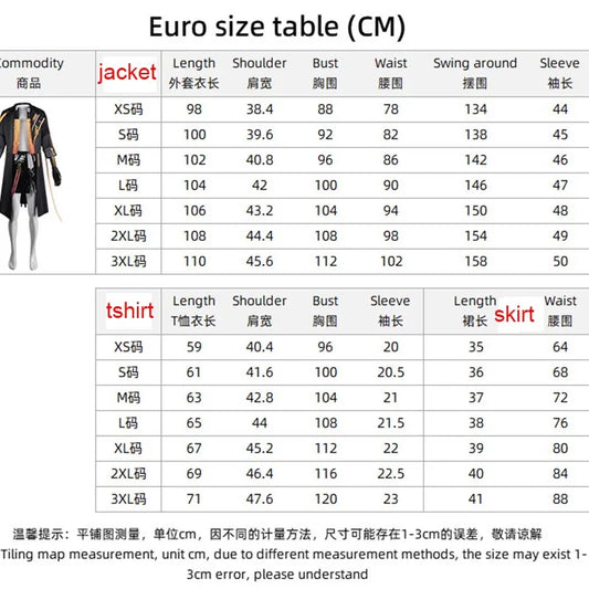 HOMCHEE Honkai Star Rail Trailblazer Cosplay Costume Set for Women