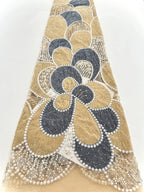 UOSUCN Sweetheart Beaded Sequin Mesh Evening Dress