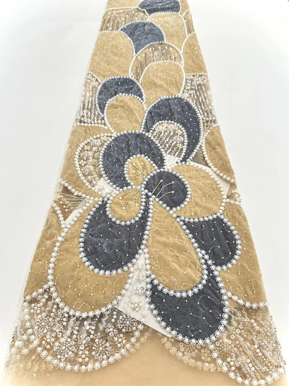 UOSUCN Sweetheart Beaded Sequin Mesh Evening Dress