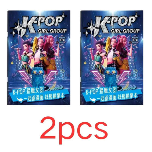 40 page KPO Witch Hunt Rumi Mira Zoey children's and adult anime character drawing practice book drawing coloring book-