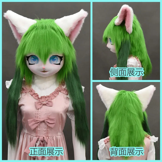 SS69 Animal Cosplay Headgear Unisex Polyester Furry Costume Accessory