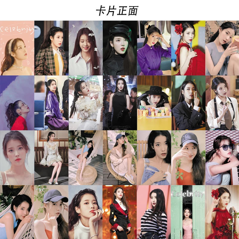 55pcs/set Kpop IU The Golden Hour Lomo Cards High quality HD Photocard for fans collection Fashion Cute Fans Gift SS69