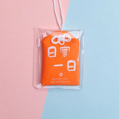 Japanese Prayer Omamori Pray Fortune Beauty Health Safety Lucky Charms Wealth Bag Guard Talisman Pendant Keychain Couple Gift - SS69