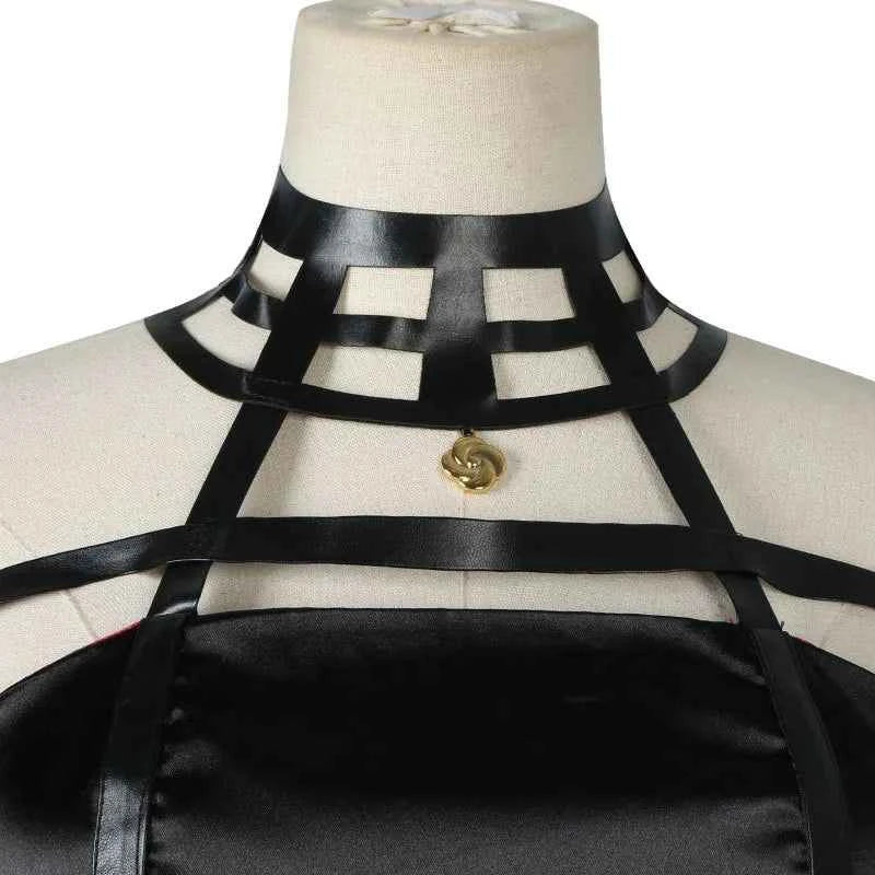 Yor Forger Cosplay costume Headband  Elastic Thigh Stockings Tights Highs Wig Earrings  Yor Forger dress full set for Comic Con
