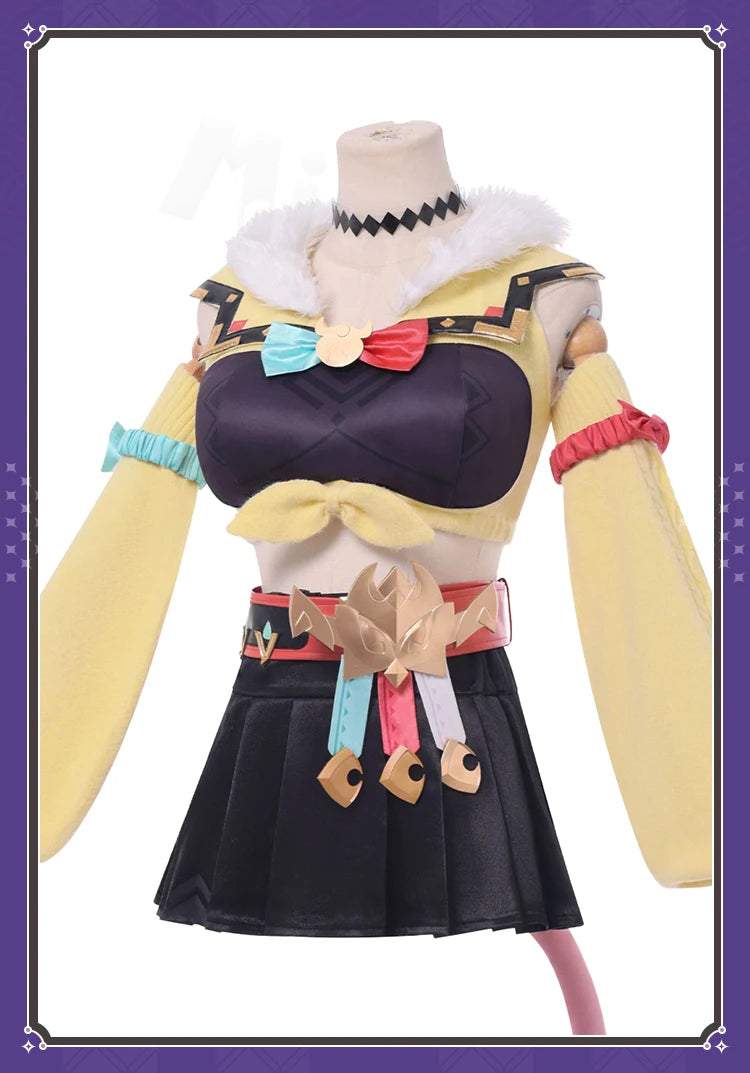 Game Genshin Varesa Cosplay Costume  Impact【XS-3XL】Miaow Costume High Quality Anime Cosplay Costume
