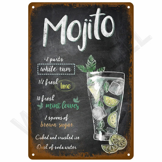 SS69 Retro Metal Tin Sign 20x30cm Vintage Wall Art for Home Bar Decor