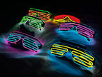LED Glow Glasses with Blinking Modes for Parties