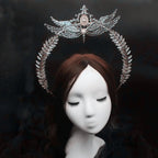 Baroque Gold Halo Headband Tiara - Lolita Vintage Goddess Style