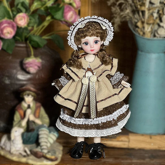 30cm Bjd Doll Lolita Doll 1/6 Starry Sky Grey Eyes Lolita Fashion Accessories Diy Doll Set Children'S Girls Birthday Gift Toy SS69 18.69 one