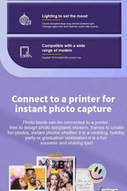 Photo Booth Machines Wedding For iPad 10.5'' 11'' 12.9'' 13'' 12.3'' ipad Photobooth with 2 Panels 9.7 Selfie Photo Booth