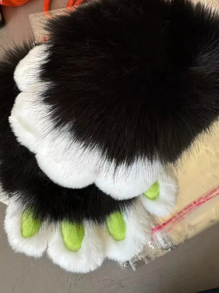 Fleece Animal Claw Mittens for Cosplay & Costumes