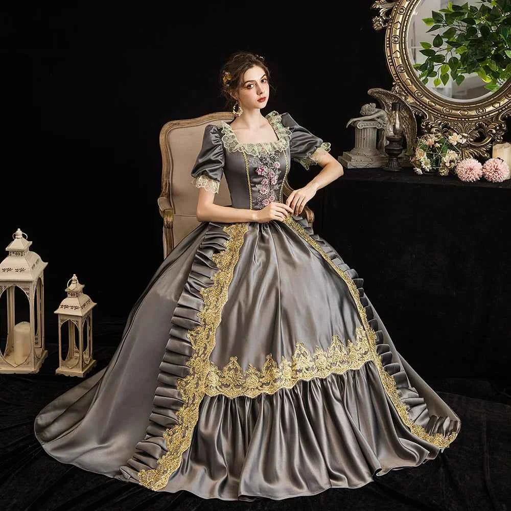 New Victorian Masquerade Ball Gown for Women, 18th Century, Marie Antoinette Costume, Historical Theater Clothing, Party Dress