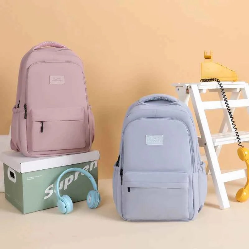 New Female Fashion Men High Capacity Waterproof College Backpack Trendy Women Laptop School Bags Cute Girl Travel Book Bag Cool