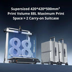 ANYCUBIC Kobra 3 Max Multi Color 3D Printer with Up to 600mm/s Print Speed Dual Gear Direct Extruder Build Volume 500*420*420mm