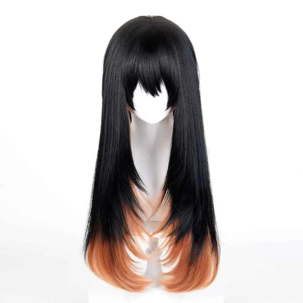 Anime Gachiakuta Amo Empool Cosplay Wig Women Gradient Long Hair Heat Resistant Synthetic Wig Halloween Prop