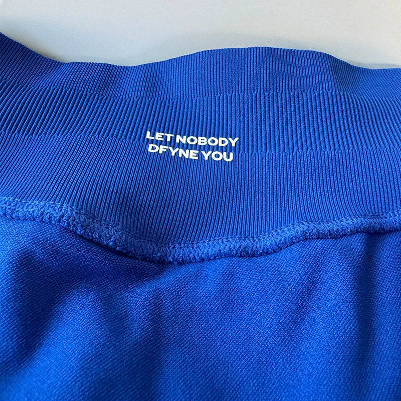 Dfyne Impact Brand Shorts 4.5'' Low Waist Seamless Yoga Shorts Scrunch Bum Gym Shorts Women Workout Biker Stretch Fitness Short SS69