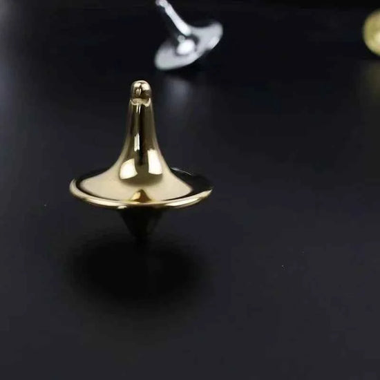 Hot Movie Totem Metal Gyro Silvery Hand Spinning Top Fingertips Small Cyclone Gyroscope Anti Stress Fidget Toys for Adult Gifts