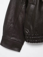 TFMLN Women's Faux Leather Jacket with Detachable Fur Collar