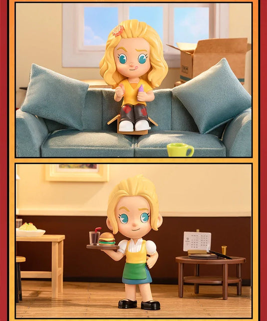 POP MART The Big Bang Theory Action Figures Toys TBBT Sheldon Penny Amy Leonard Howard Rajesh Bernadette Figure Dolls Kids Gifts SS69