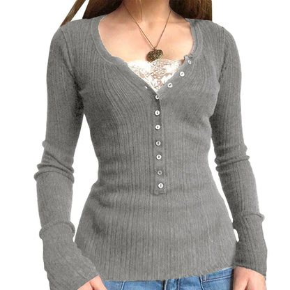 2000s Vintage Long Sleeve Babydoll Knitted Sweater Tops Cottage Milkmaid Pullovers Aesthetic Grunge Y2k Knitwear T-shirts Women SS69 17.69 Type 8 / S