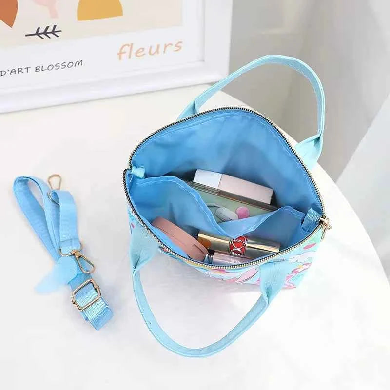 Disney Stitch New Women's Shoulder Bags Cute Kid's Handbag Large Capacity Cartoon Crossbody Bag For Girls