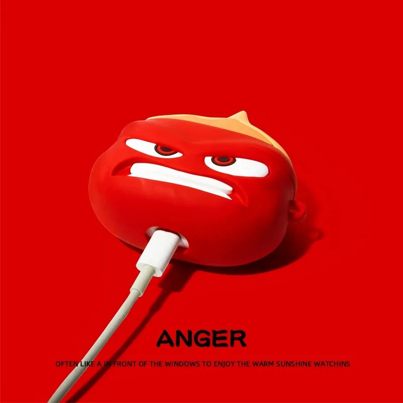 For Apple AirPods 1 2 3 4 Pro 2 Case 3D Inside Out 2 Cartoon Silicone Earphone Protective Case Headphone Box with Pendant Cover SS69