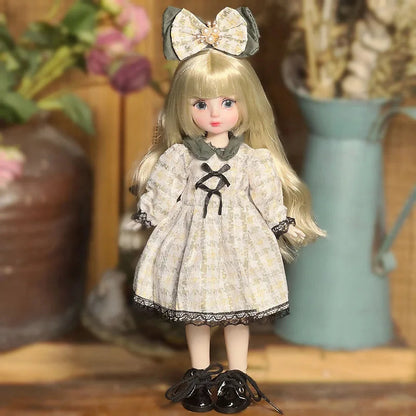30cm Bjd Doll Lolita Doll 1/6 Starry Sky Grey Eyes Lolita Fashion Accessories Diy Doll Set Children'S Girls Birthday Gift Toy SS69 14.69 thirty-four