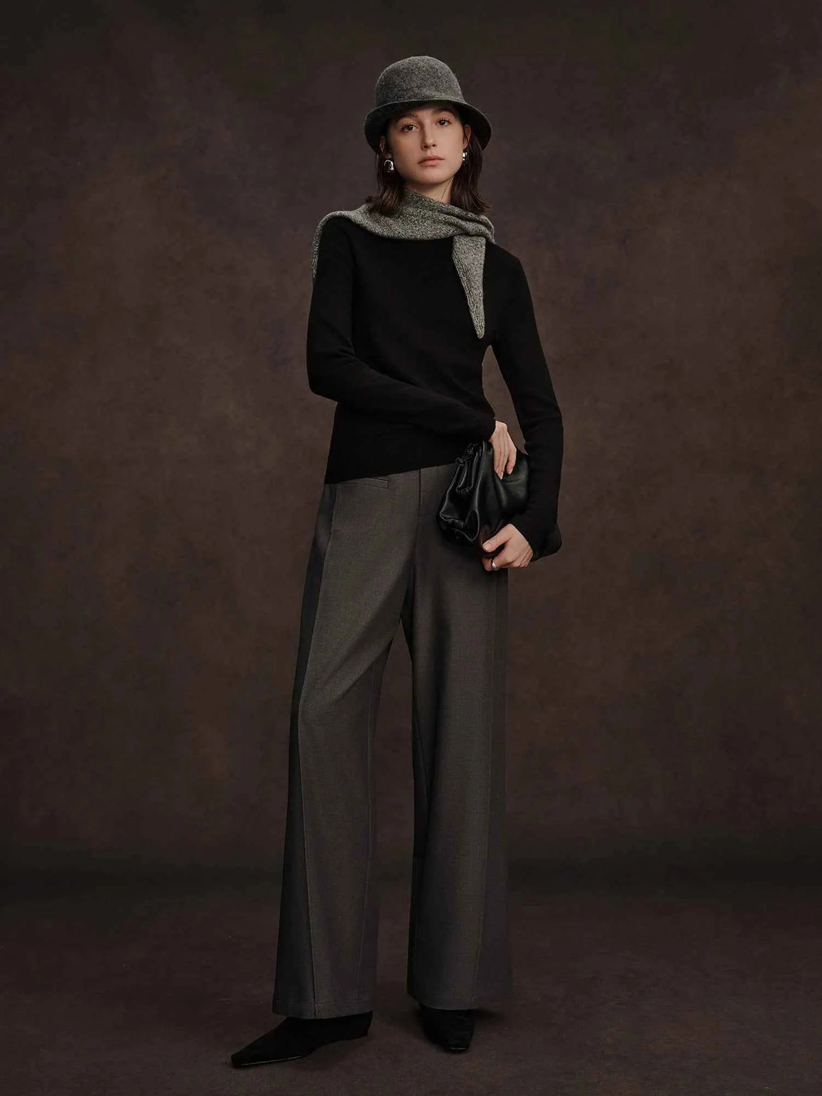 DUSHU Seamless Half-high Collar Pure Wool Pullovers Women Plus Size Autumn Winter Bottoming Sweater Solid Soft Breathable Tops